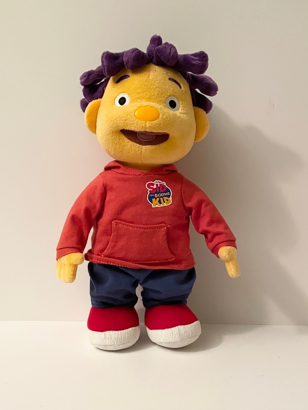 Jim Henson Sid The Science Kid Plush Doll Red Hoodie